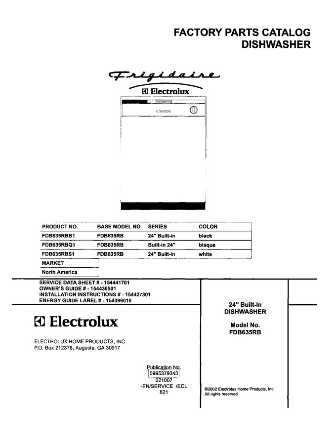 Diagram for FDB635RBQ1