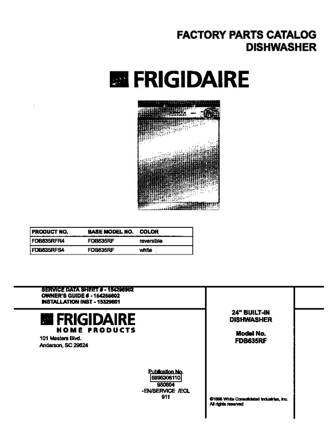 Diagram for FDB635RFR4