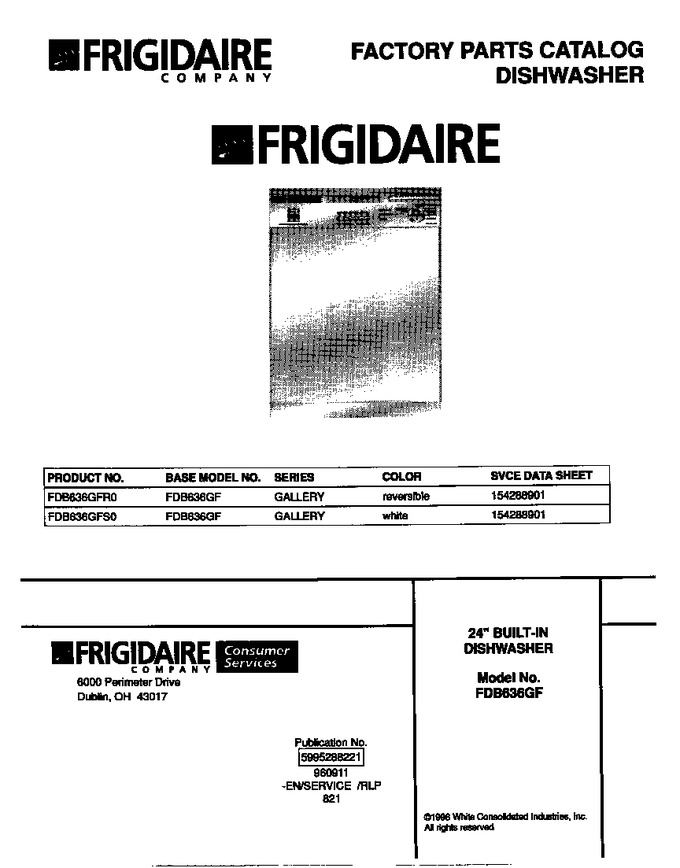 Diagram for FDB636GFR0