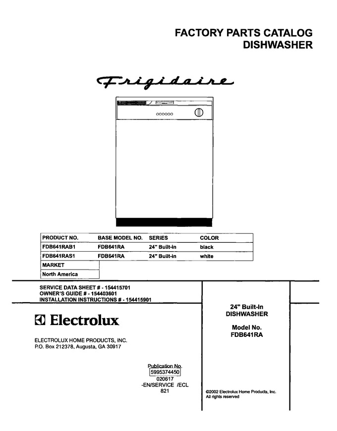 Diagram for FDB641RAS1