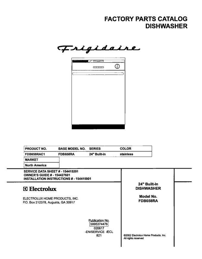 Diagram for FDB658RAC1