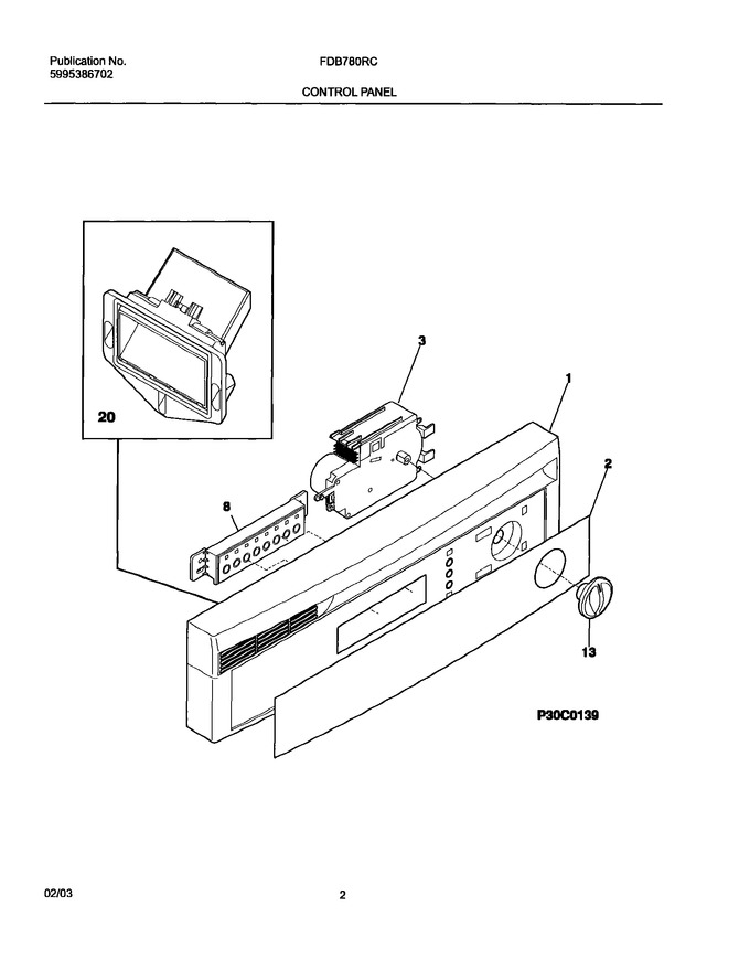 Diagram for FDB780RCQ0