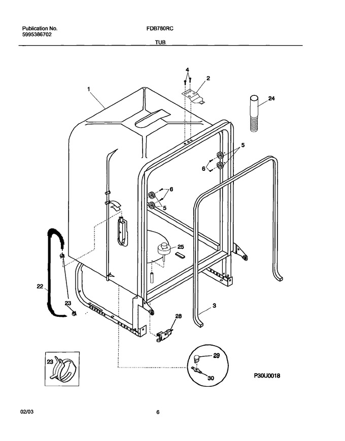 Diagram for FDB780RCB0