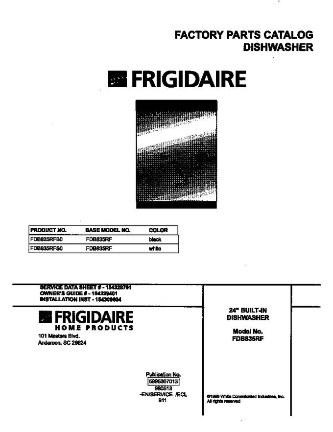 Diagram for FDB835RFS0