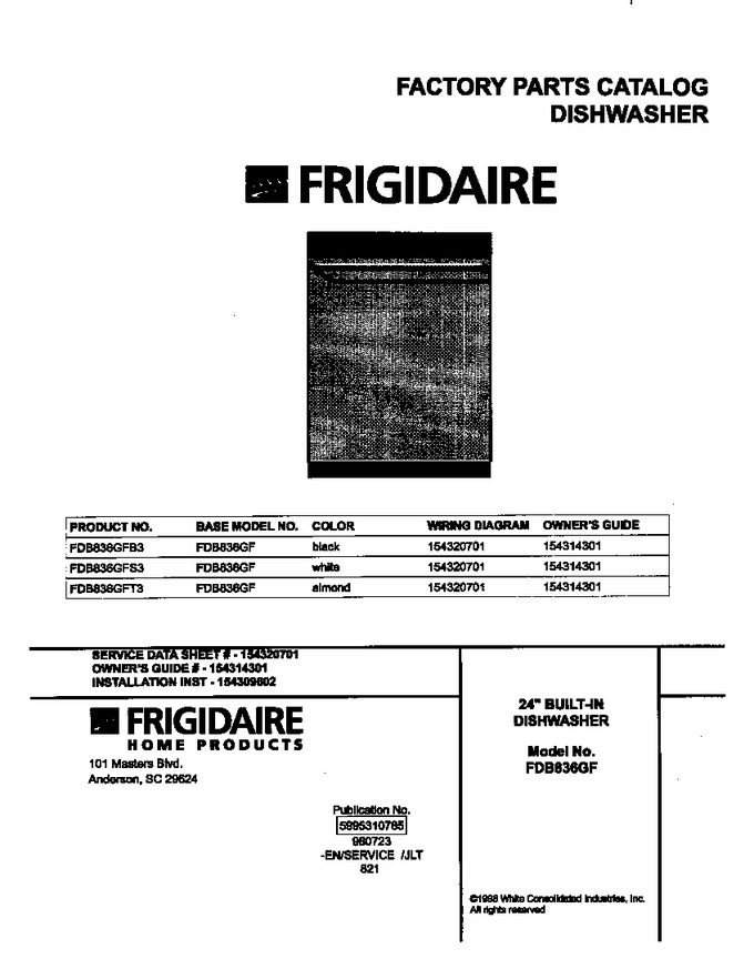 Diagram for FDB836GFS3