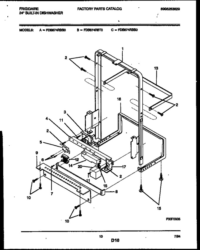 Diagram for FDB874RBB0