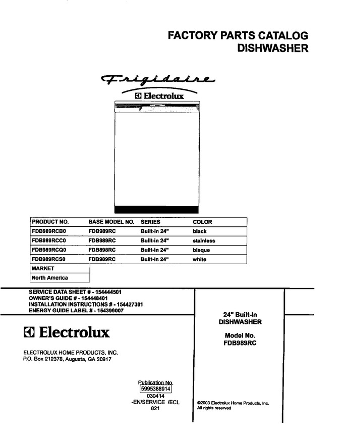 Diagram for FDB989RCB0