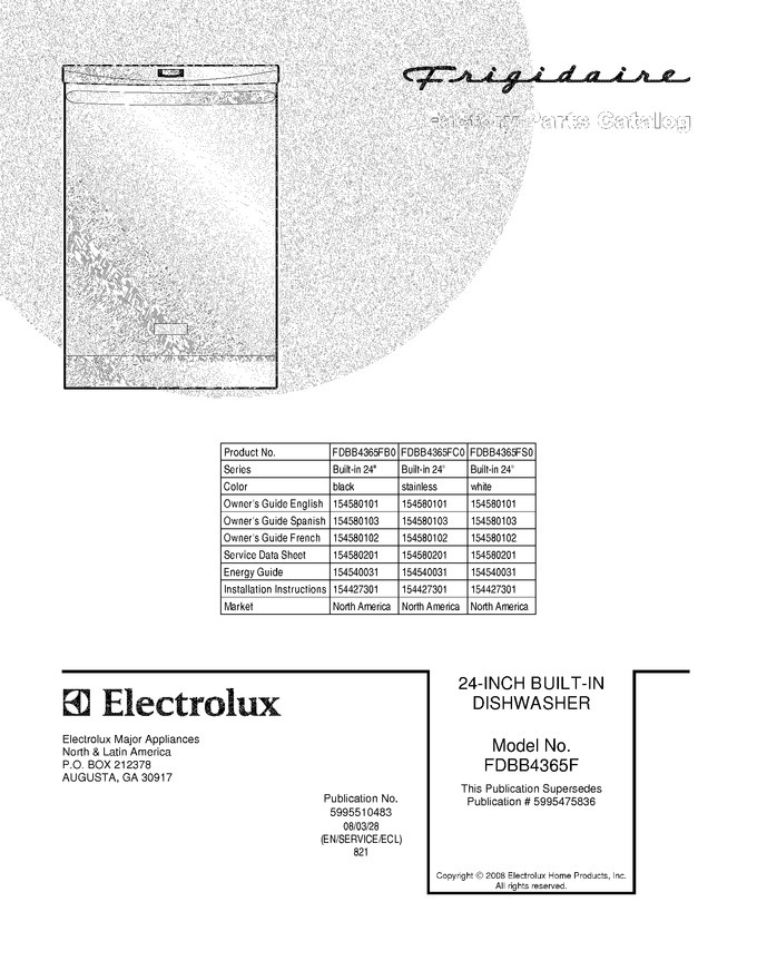 Diagram for FDBB4365FS0