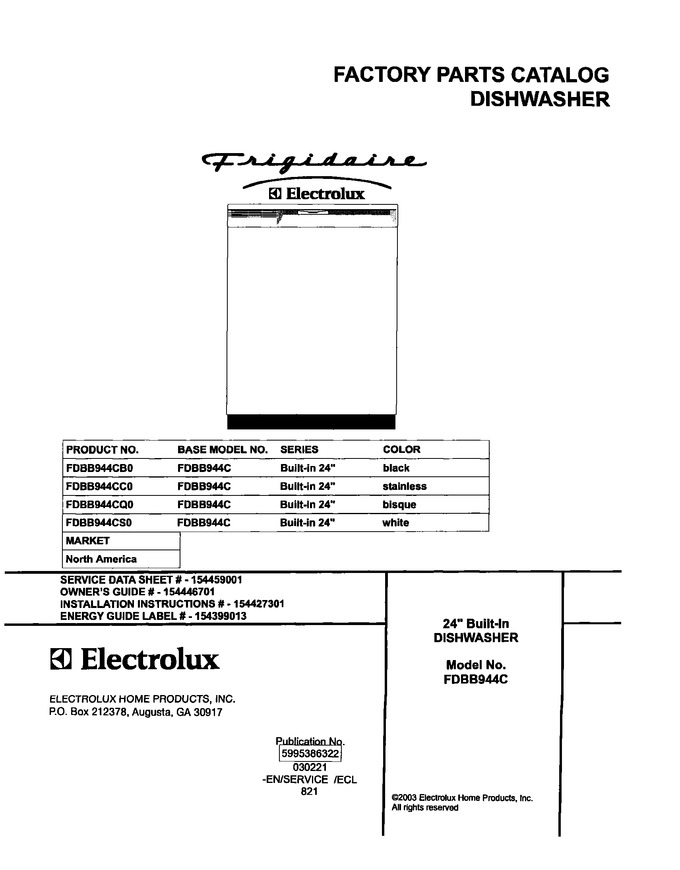 Diagram for FDBB944CS0