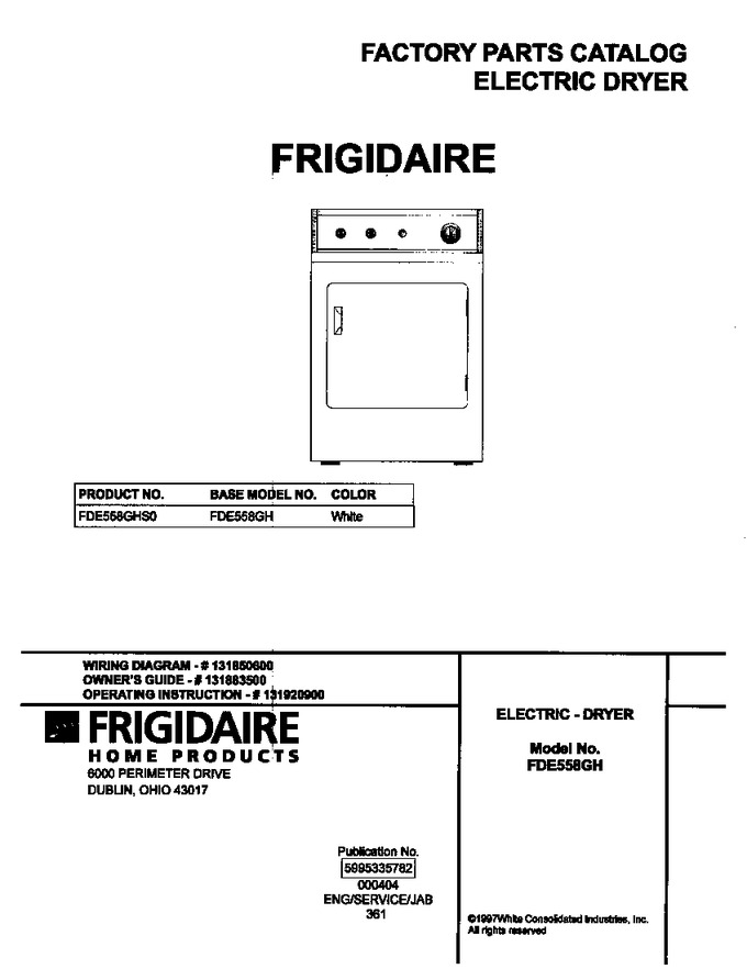 Diagram for FDE558GHS0