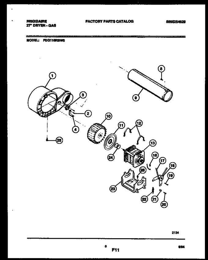 Diagram for FDG116RBW0