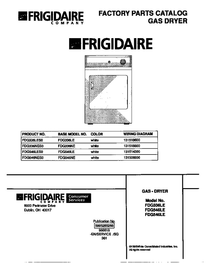 Diagram for FDG546NES0