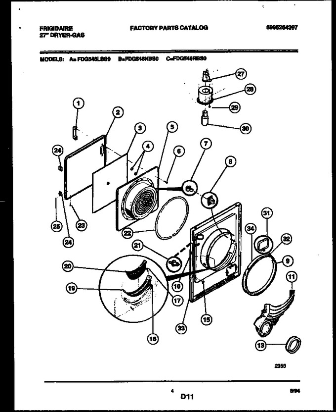 Diagram for FDG546LBT0