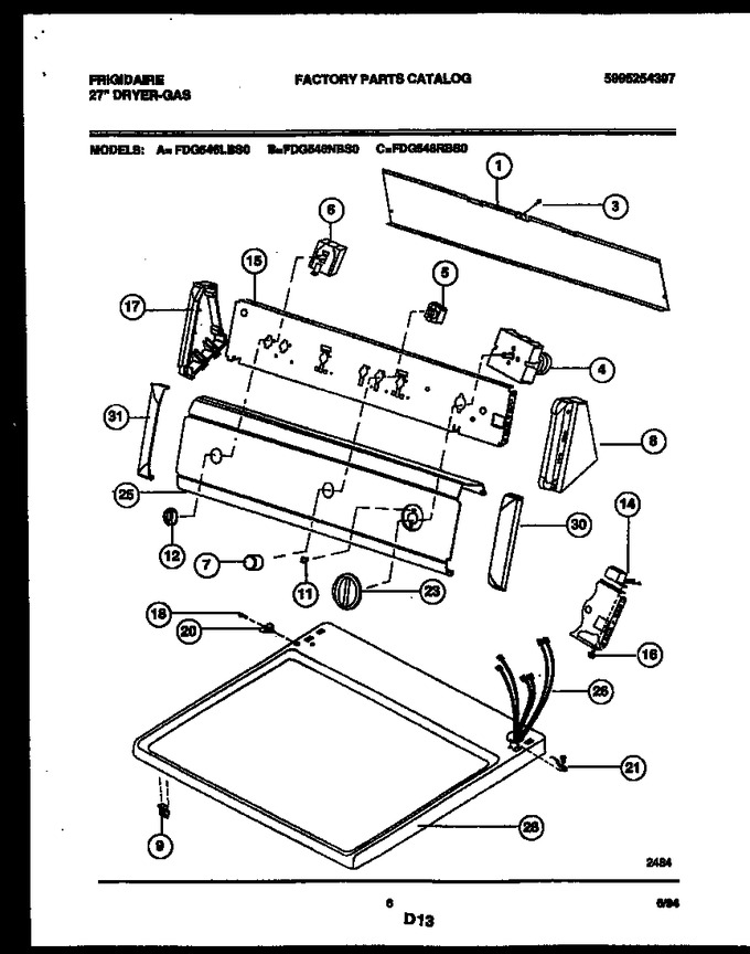 Diagram for FDG546LBS0