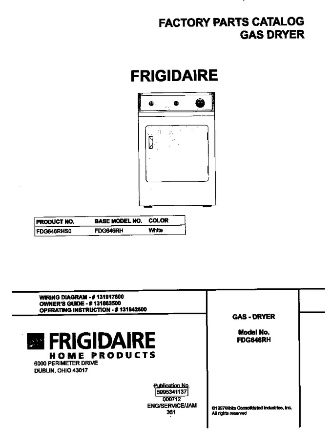 Diagram for FDG646RHS0