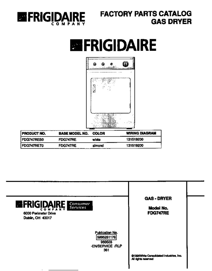 Diagram for FDG747RET0