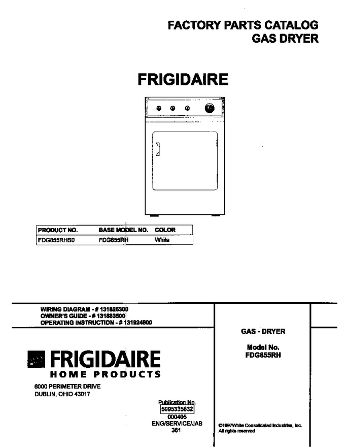 Diagram for FDG855RHS0