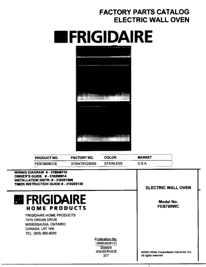 Diagram for FEB798WCCE