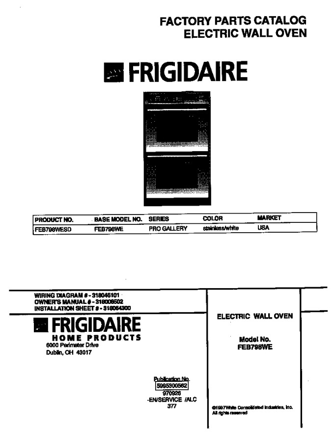 Diagram for FEB798WESD