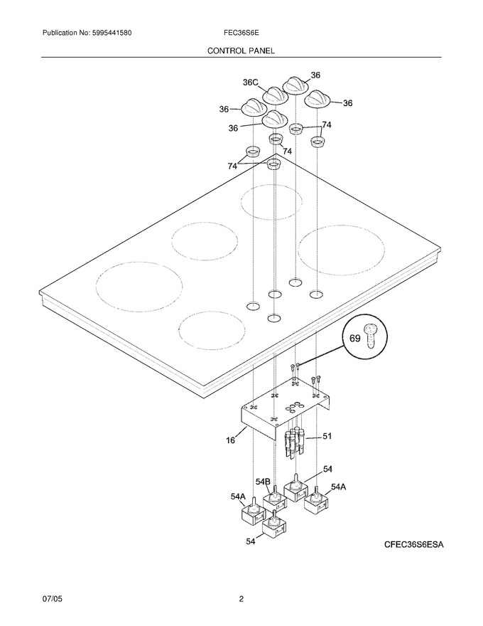 Diagram for FEC36S6ESA