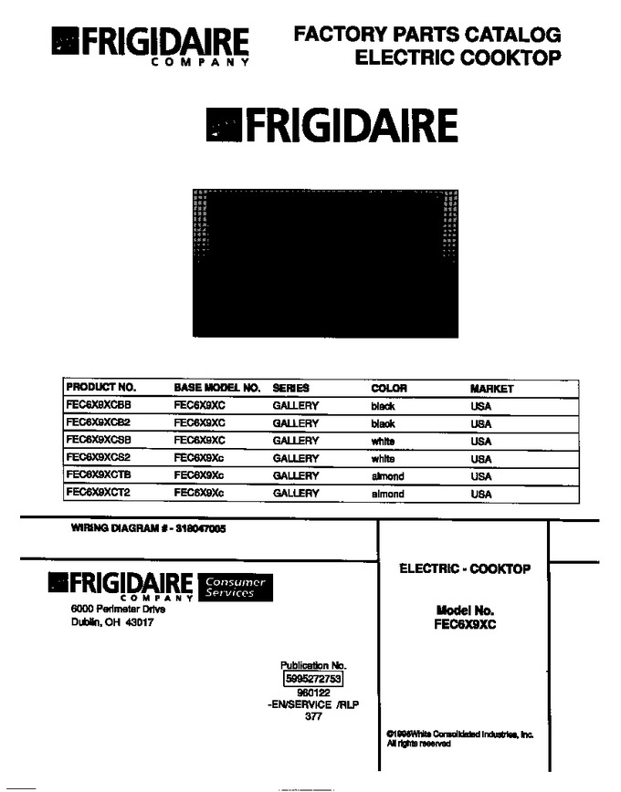 Diagram for FEC6X9XCTB