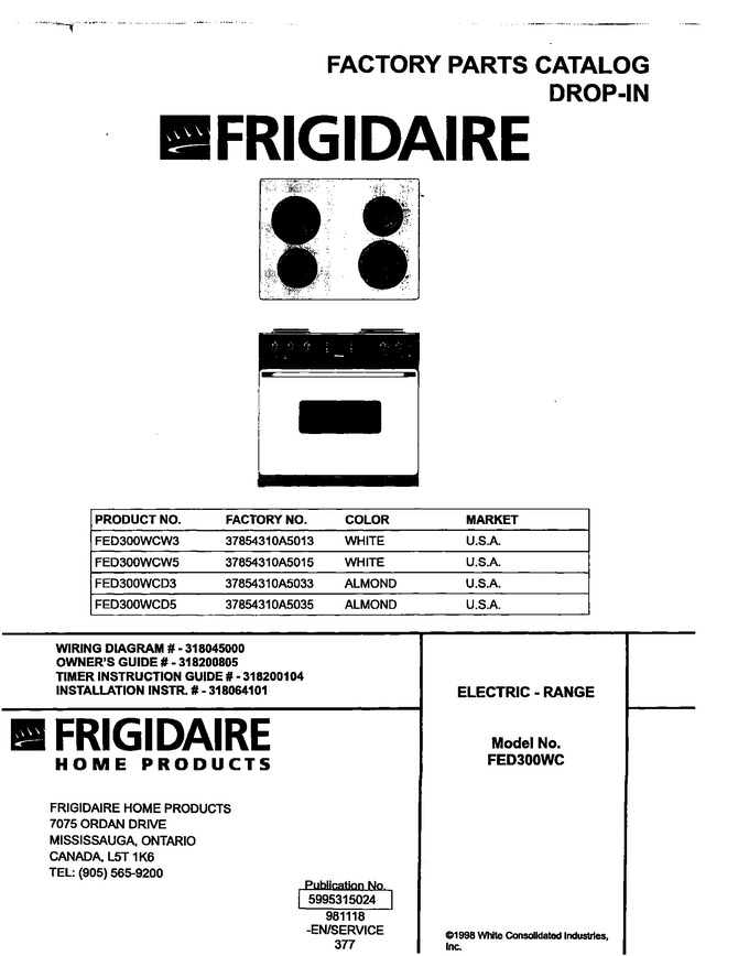 Diagram for FED300WCW3