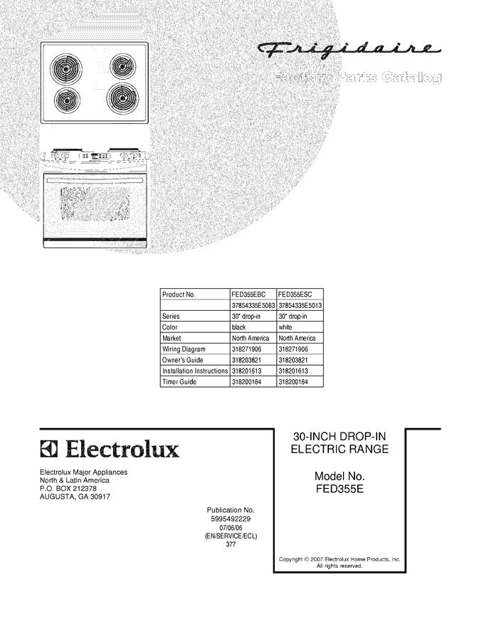 Diagram for FED355ESC