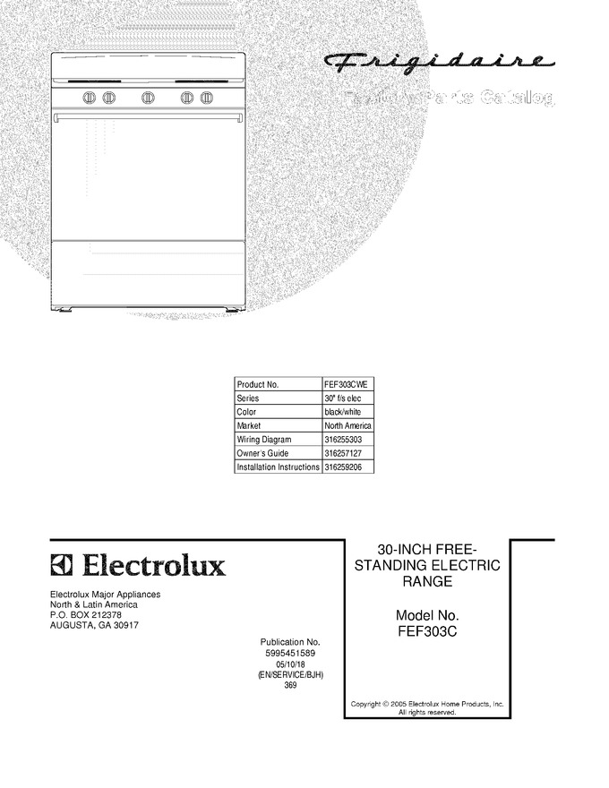 Diagram for FEF303CWE