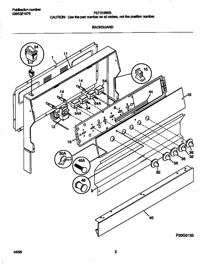 Diagram for FEF316WGSB