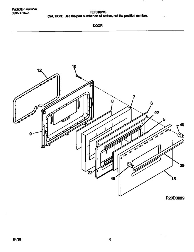 Diagram for FEF316WGTD