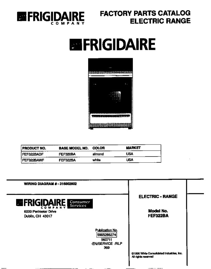 Diagram for FEF322BAWF