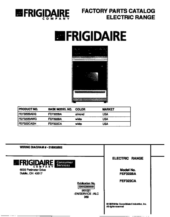 Diagram for FEF322BAWG