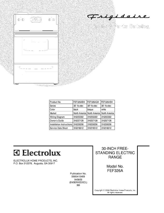 Diagram for FEF326AQH