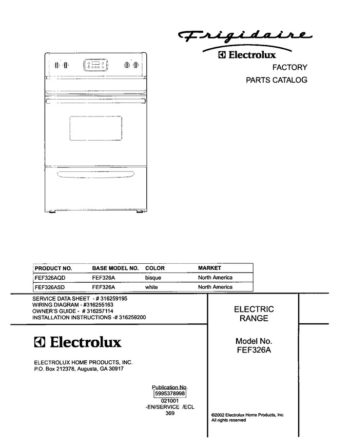 Diagram for FEF326ASD