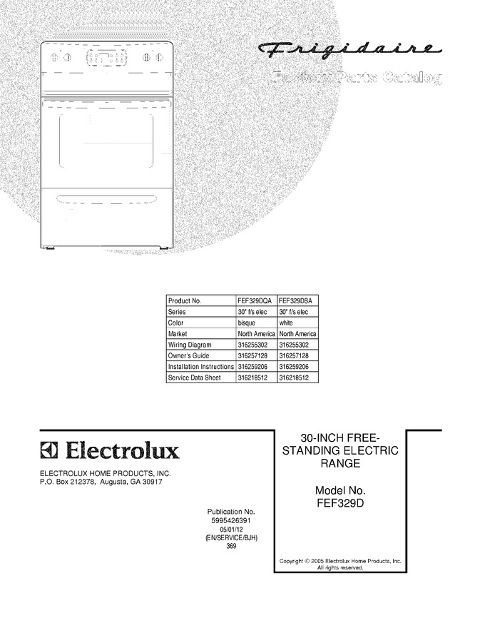 Diagram for FEF329DQA