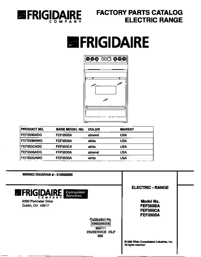 Diagram for FEF350CASG