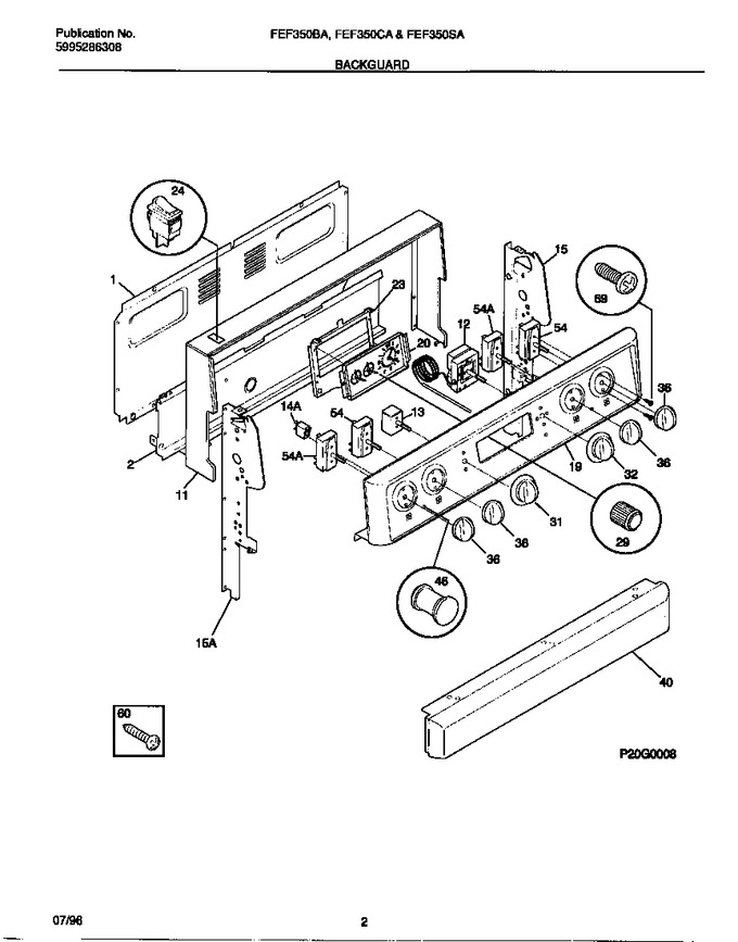 Diagram for FEF350SADG