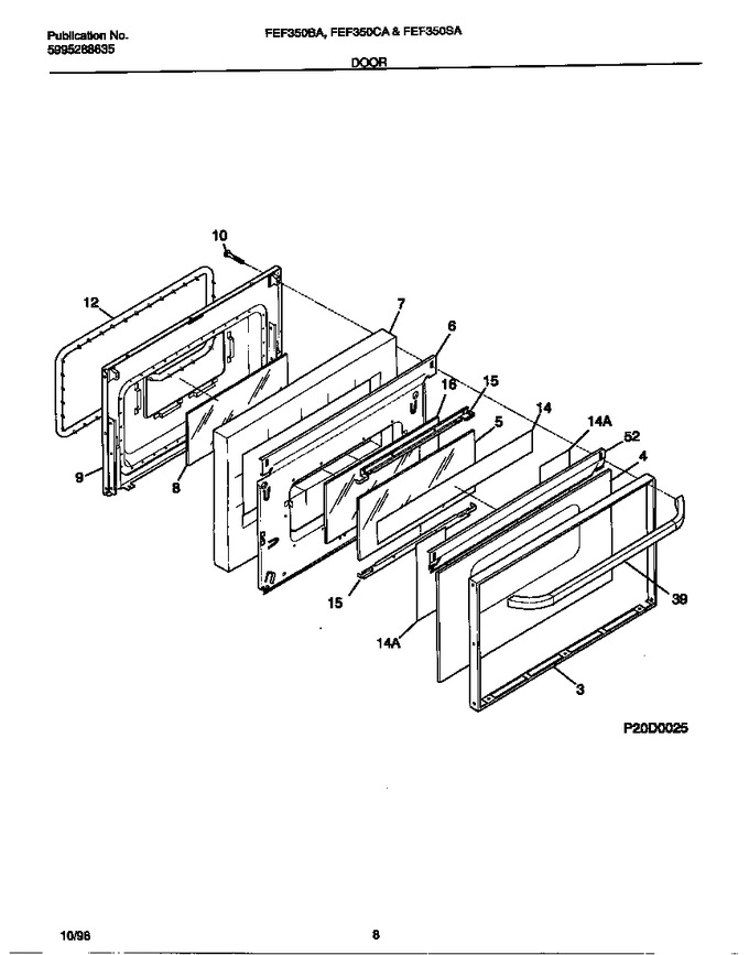 Diagram for FEF350BAWH