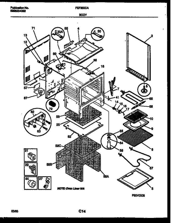 Diagram for FEF350CASA