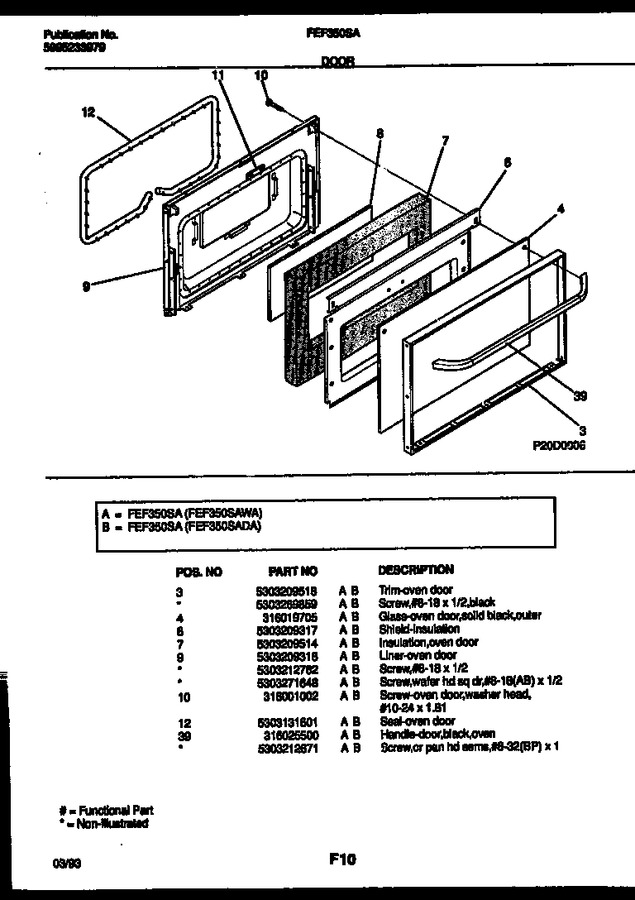 Diagram for FEF350SADA