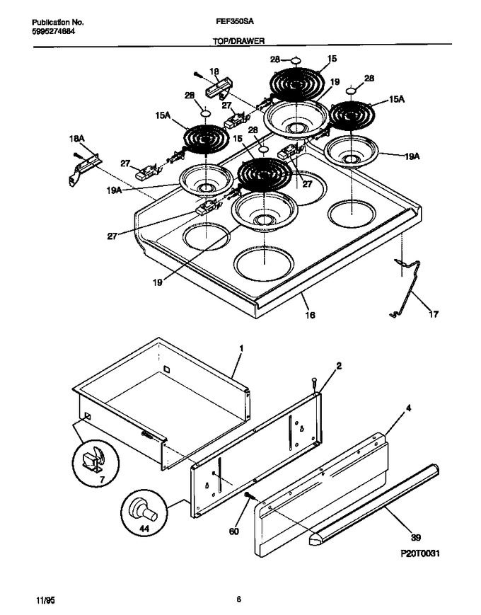 Diagram for FEF350SADE