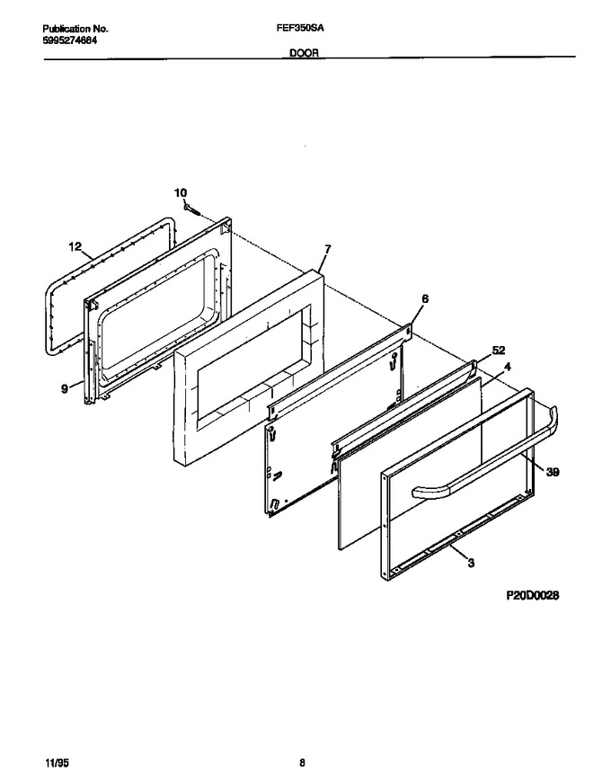 Diagram for FEF350SAWE