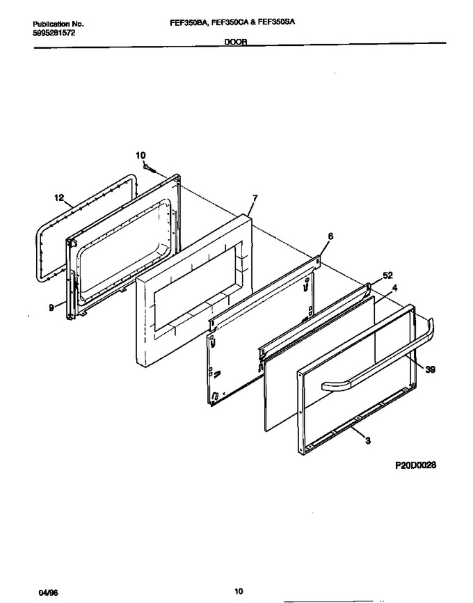 Diagram for FEF350SADF