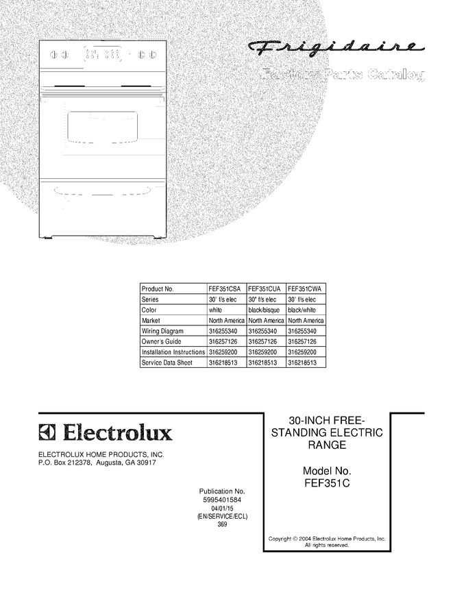 Diagram for FEF351CUA