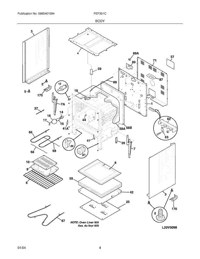 Diagram for FEF351CWA