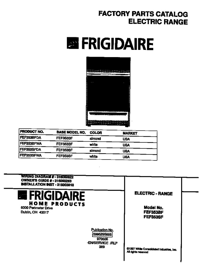 Diagram for FEF353SFWA