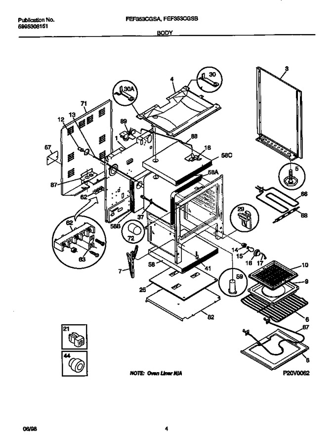 Diagram for FEF353CGSA