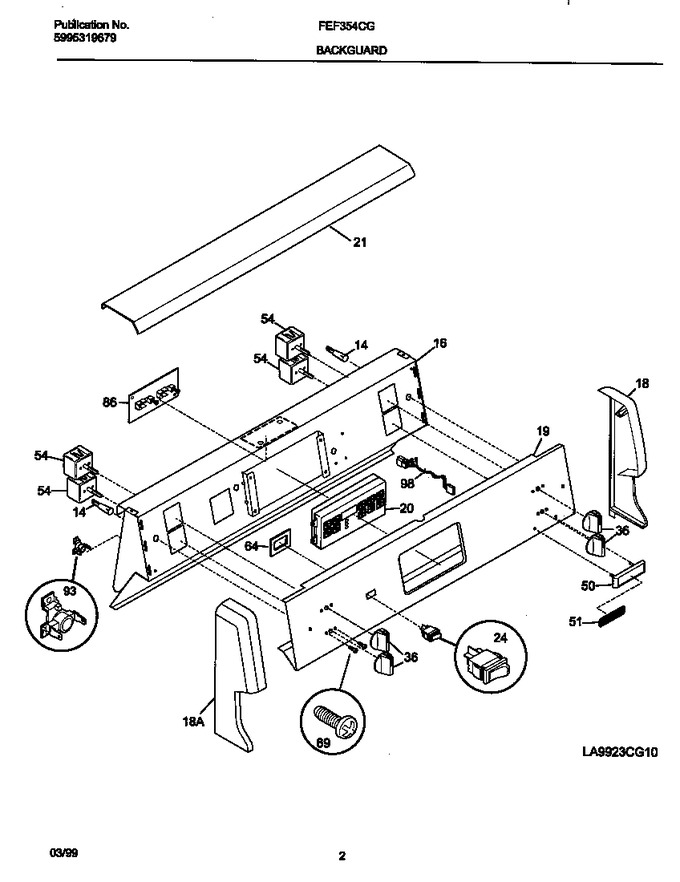 Diagram for FEF354CGSA