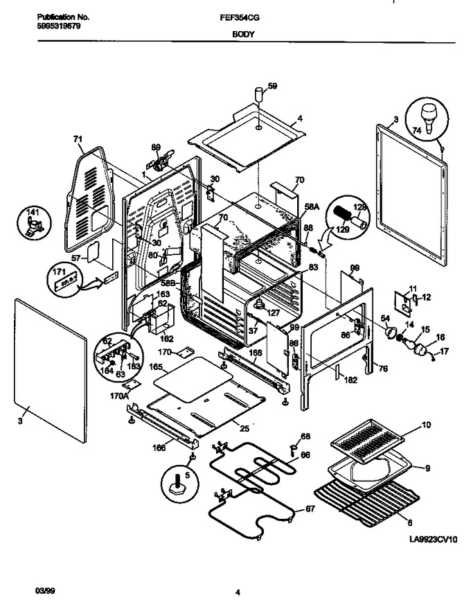 Diagram for FEF354CGSA