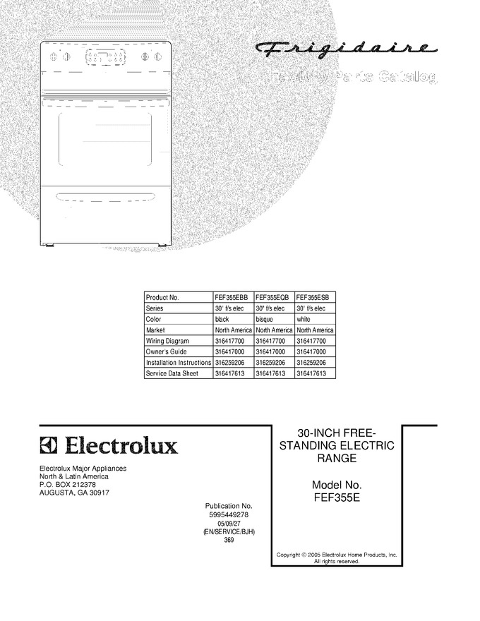 Diagram for FEF355ESB